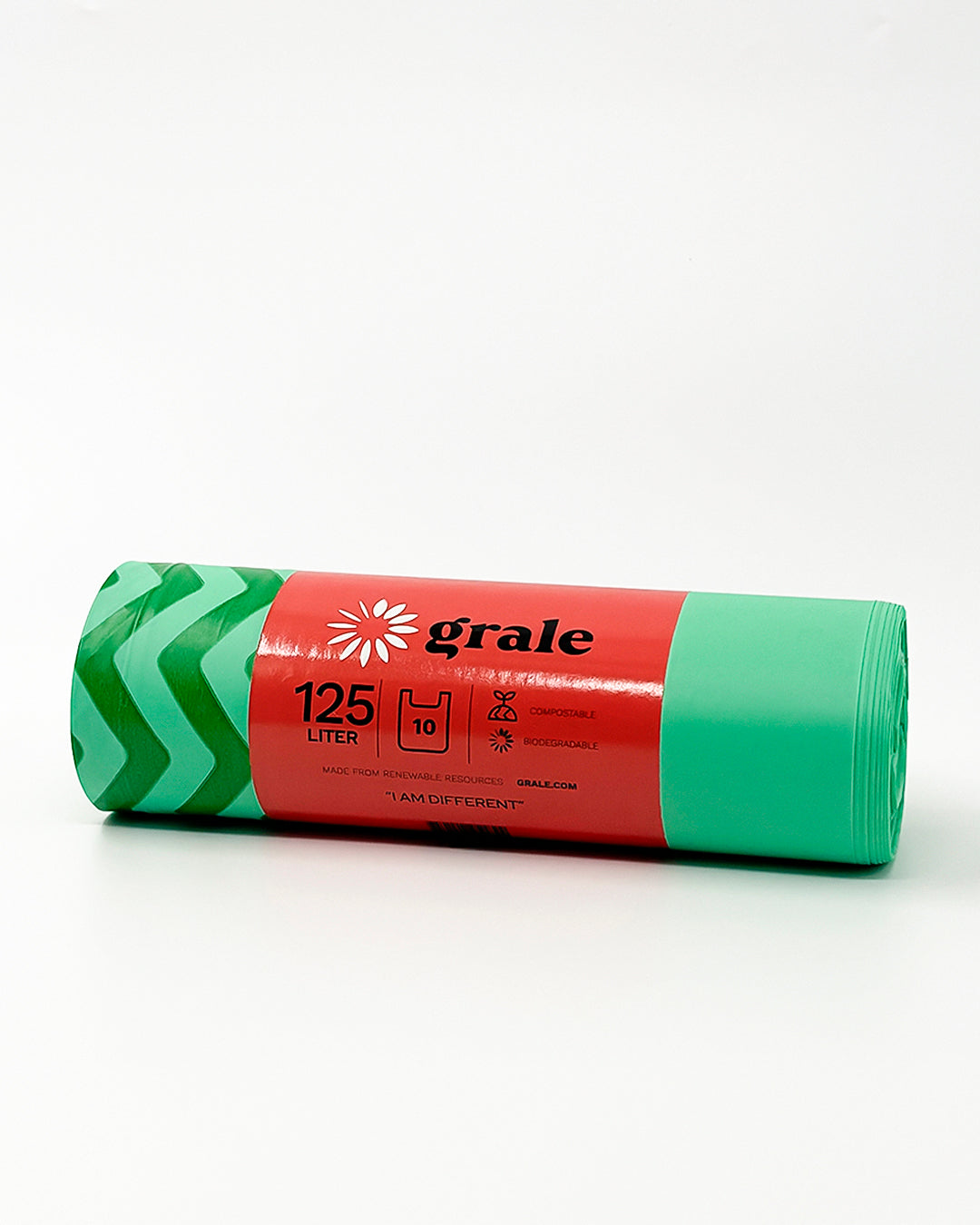 Grale 125L Compostable Waste Bag, Front View