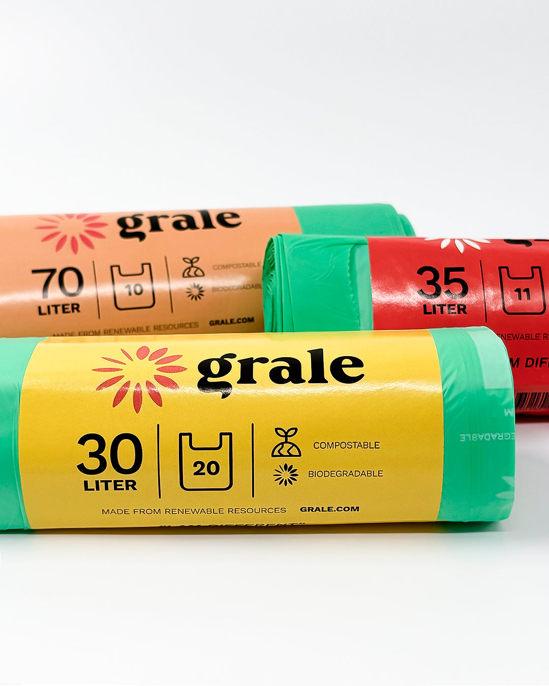 Grale Compostable Waste Bags, Multiple Sizes