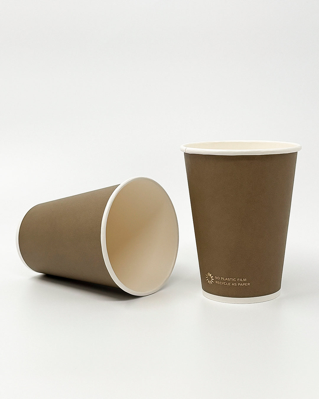 Grale Disposable 12oz Cup, Back and Inside