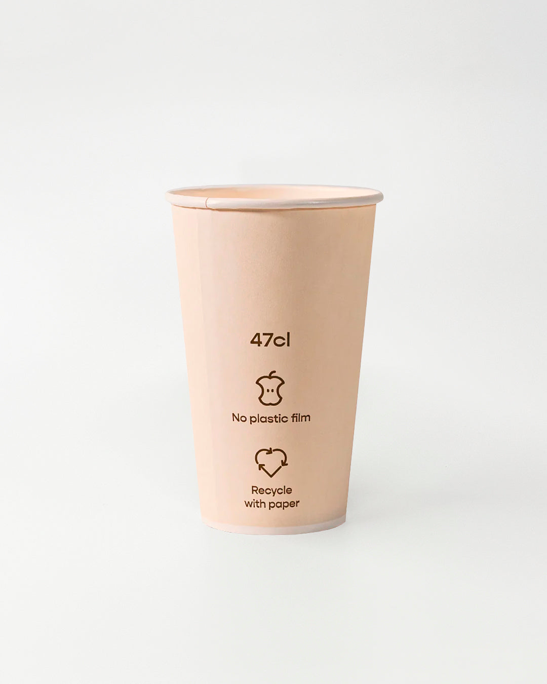 Grale Disposable 16oz Cup, Back View