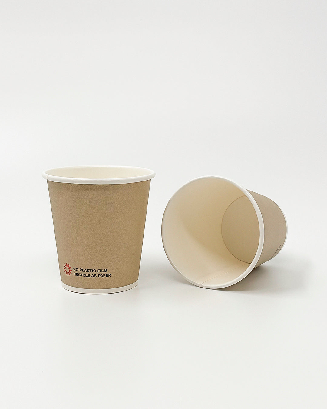 Grale Disposable 7oz Cup, Back and Inside