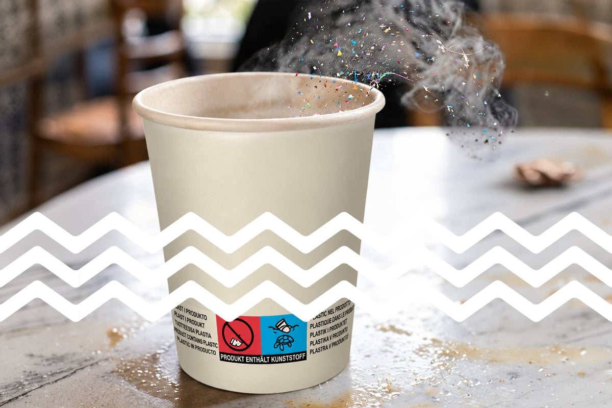 How much microplastic do other paper cups really release?