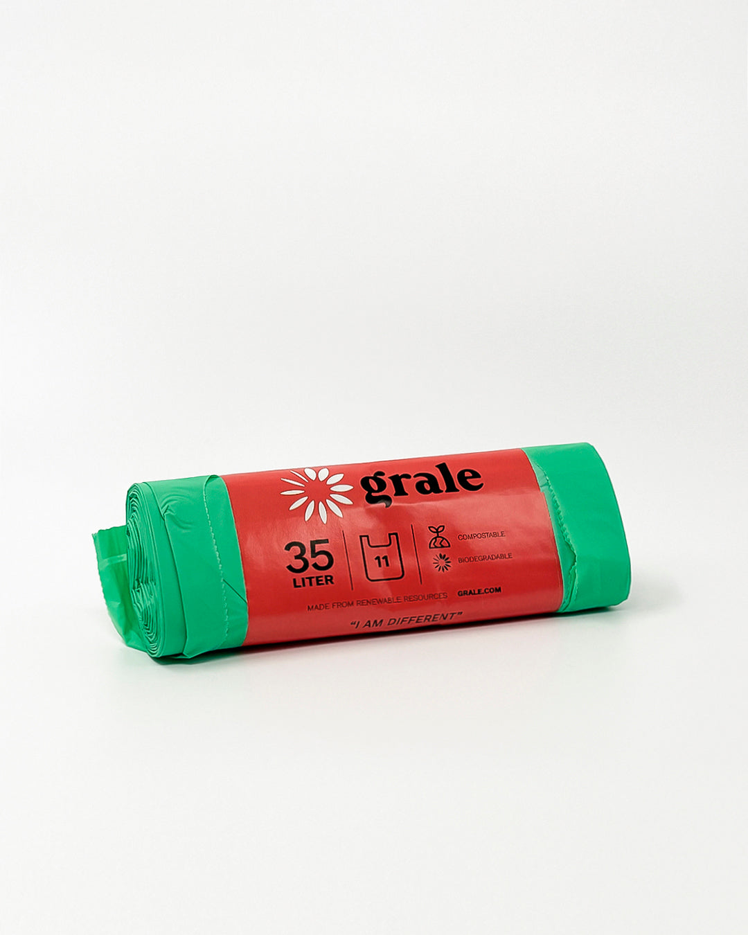 Grale 35L Compostable Waste Bag, Front View