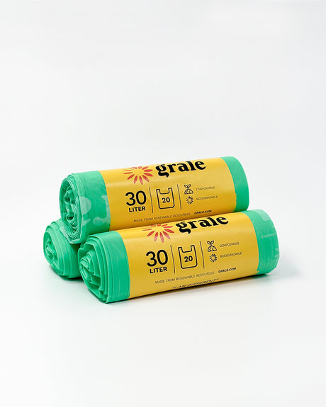 Grale 30L Compostable Waste Bag, Stack