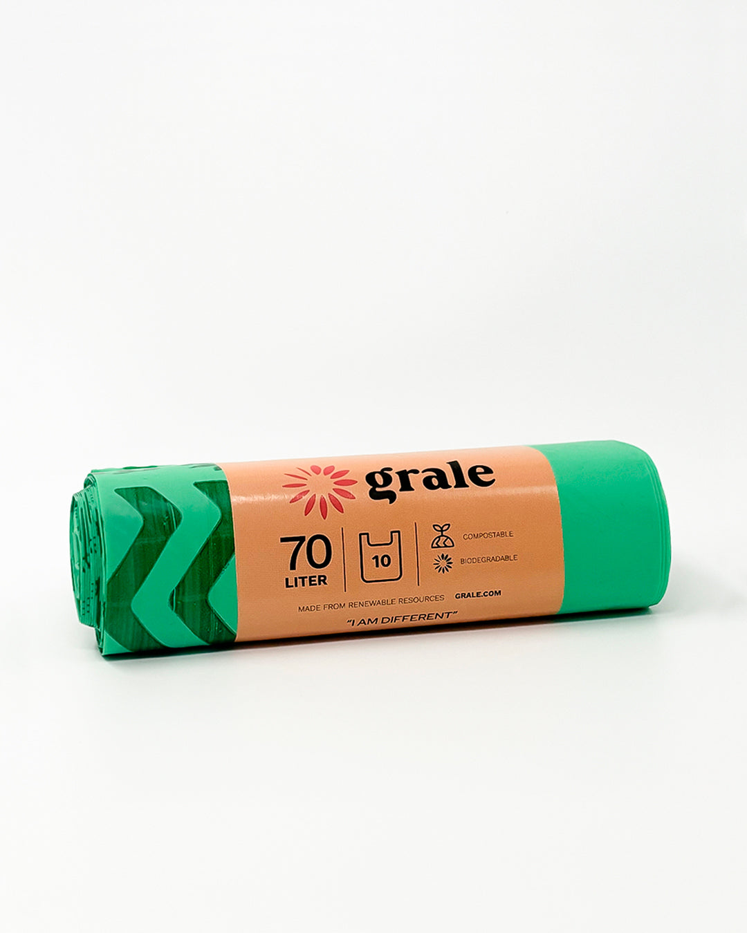 Grale 70L Compostable Waste Bag, Front View
