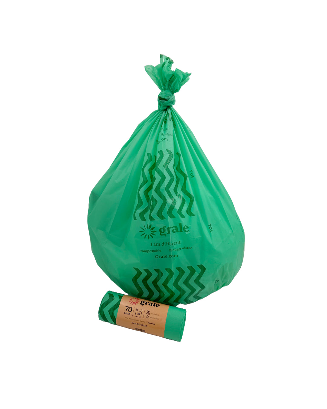 Grale 70L Compostable Waste Bag, In Use